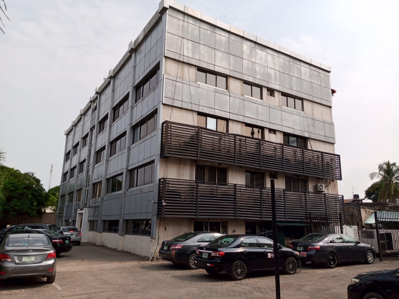 A commercial building on 4 floors with land measuring 1,700sqm