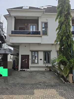 Four bedroom semi detached duplex with one room bq